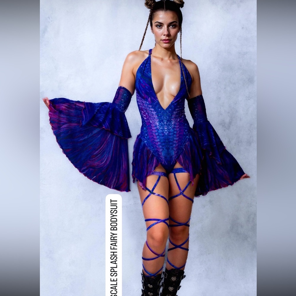 Full Scale Splash Fairy Bodysuit  XXL Candy Catz